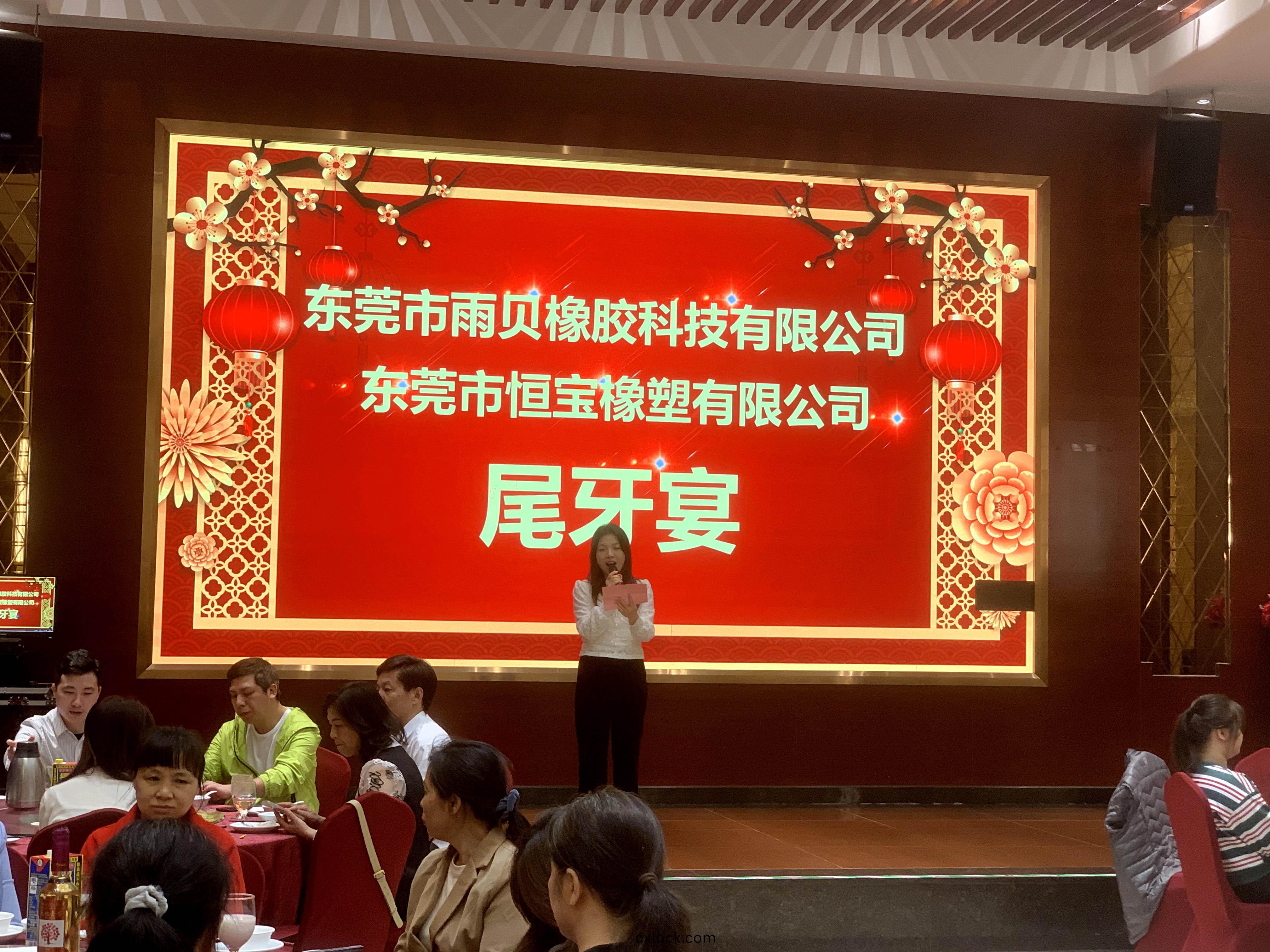 專(zhuan)業定(ding)製硅橡膠-東(dong)莞雨(yu)貝(bei)橡膠科技有(you)限(xian)公司(si)-2023年尾(wei)牙宴(yan)